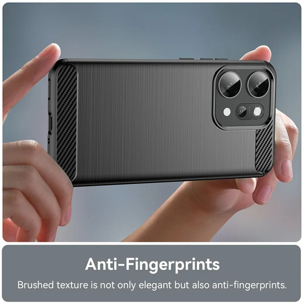 Puzdro pre Oppo Reno14 Pro, Techsuit, Karbón, Čierne