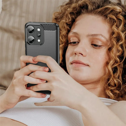Puzdro pre Oppo Reno14 Pro, Techsuit, Karbón, Čierne