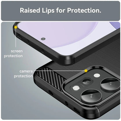 Puzdro pre Oppo Reno14 Pro, Techsuit, Karbón, Čierne