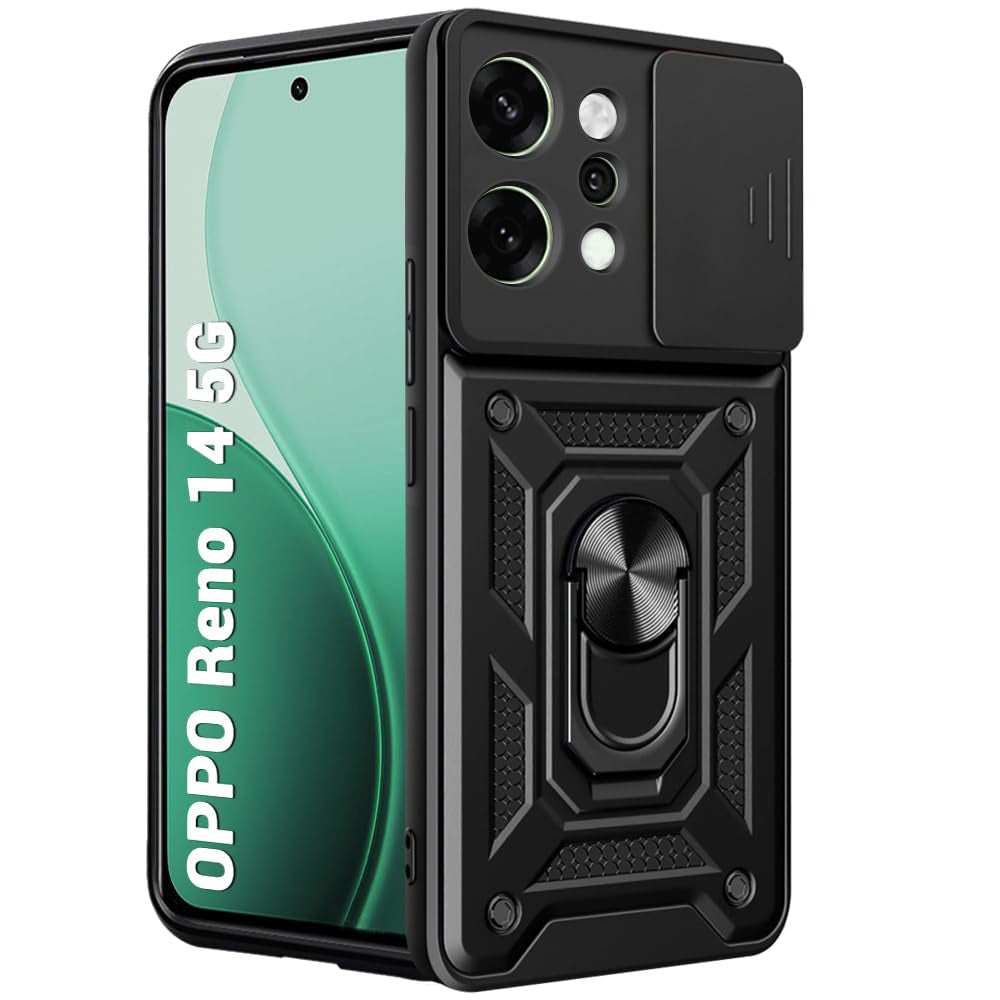 Puzdro pre Oppo Reno14, Techsuit, CamShield, Čierne