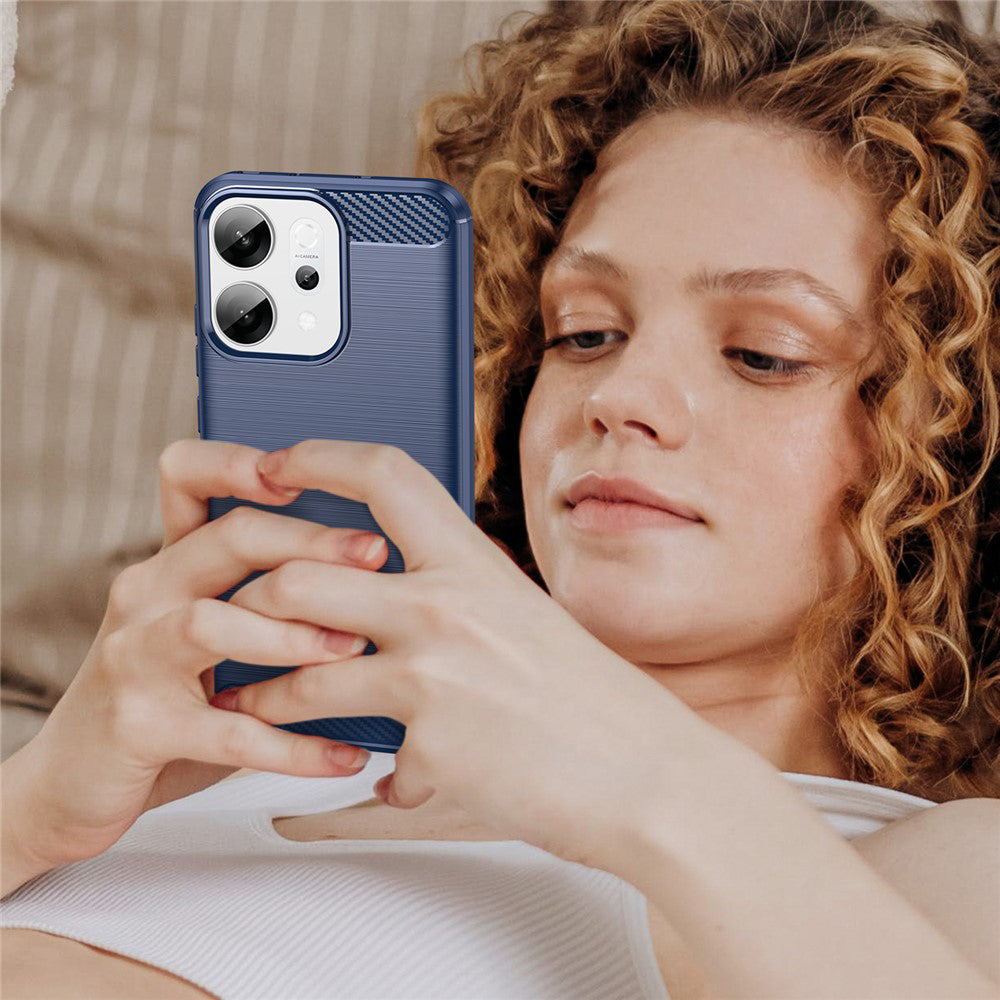 Puzdro pre Oppo Reno14, Techsuit, Karbón, Modrá