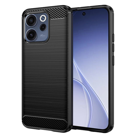 Puzdro pre Oppo Reno15 FS / Reno15 F, Techsuit, Carbon, Čierne