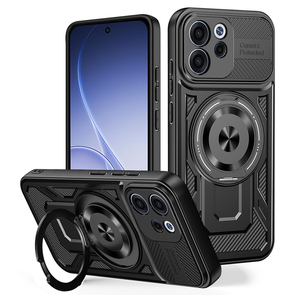 Puzdro pre Oppo Reno15 FS / Reno15 F, Techsuit, RuggedCam, Čierne