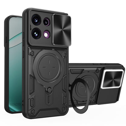 Puzdro pre Oppo Reno16 F / Reno16 FS, Techsuit, CamGuard Pro, Čierne