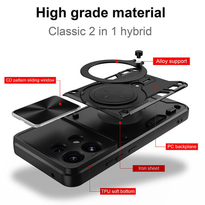 Puzdro pre Oppo Reno16 F / Reno16 FS, Techsuit, CamGuard Pro, Čierne