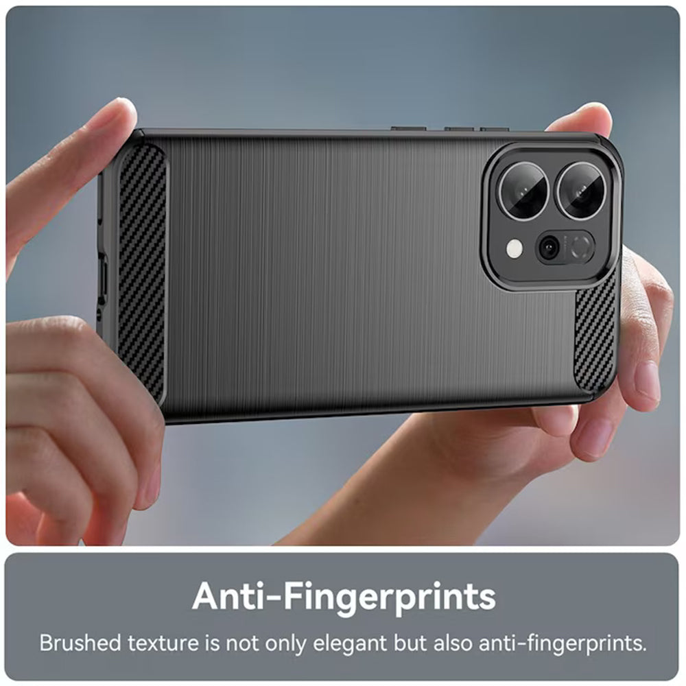 Obal na Oppo Reno16 F / Reno16 FS, Techsuit, Karbón, Modrý