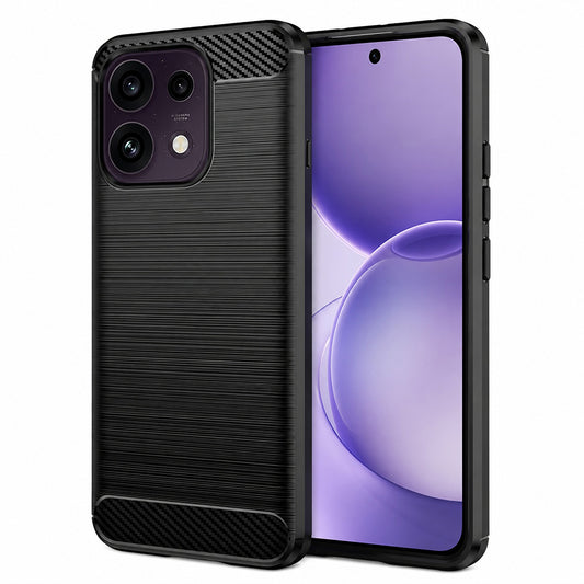Puzdro pre Oppo Reno16 F / Reno16 FS, Techsuit, Karbón, Čierne