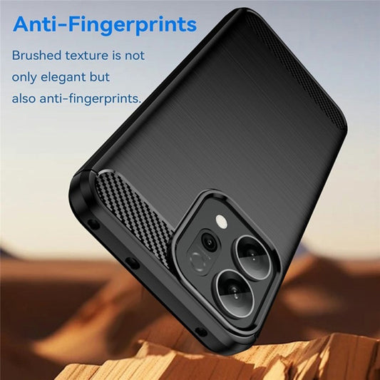 Puzdro pre Oppo Reno16 F / Reno16 FS, Techsuit, Karbón, Čierne