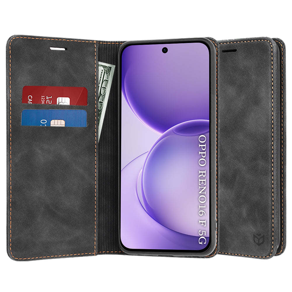 Puzdro pre Oppo Reno16 F / Reno16 FS, Techsuit, Confy, Čierne