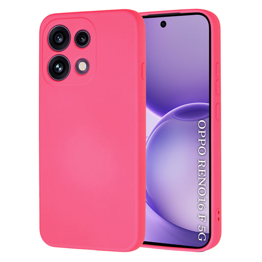 Puzdro pre Oppo Reno16 F / Reno16 FS, Techsuit, SoftFlex, Tmavoružová