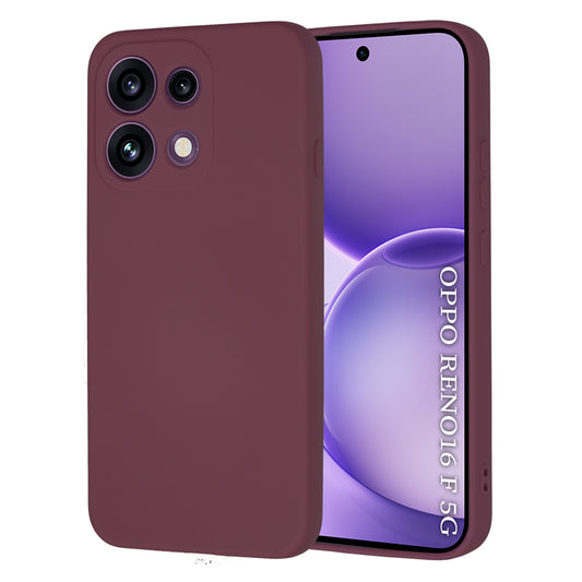Puzdro pre Oppo Reno16 F / Reno16 FS, Techsuit, SoftFlex, Bordová
