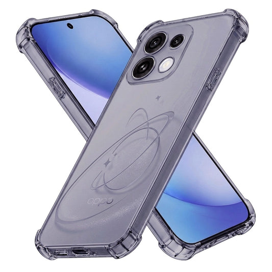 Obal na Oppo Reno16 Pro, Techsuit, nárazuvzdorný priehľadný, dymový