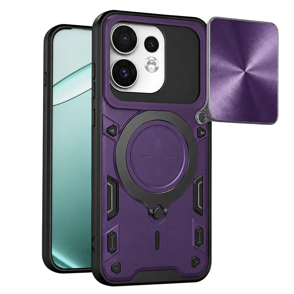 Puzdro pre Oppo Reno16 / Reno16 Pro, Techsuit, CamGuard Pro, Fialová