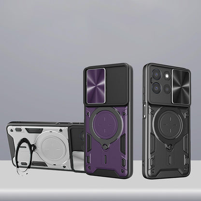Puzdro pre Oppo Reno16 / Reno16 Pro, Techsuit, CamGuard Pro, Fialová