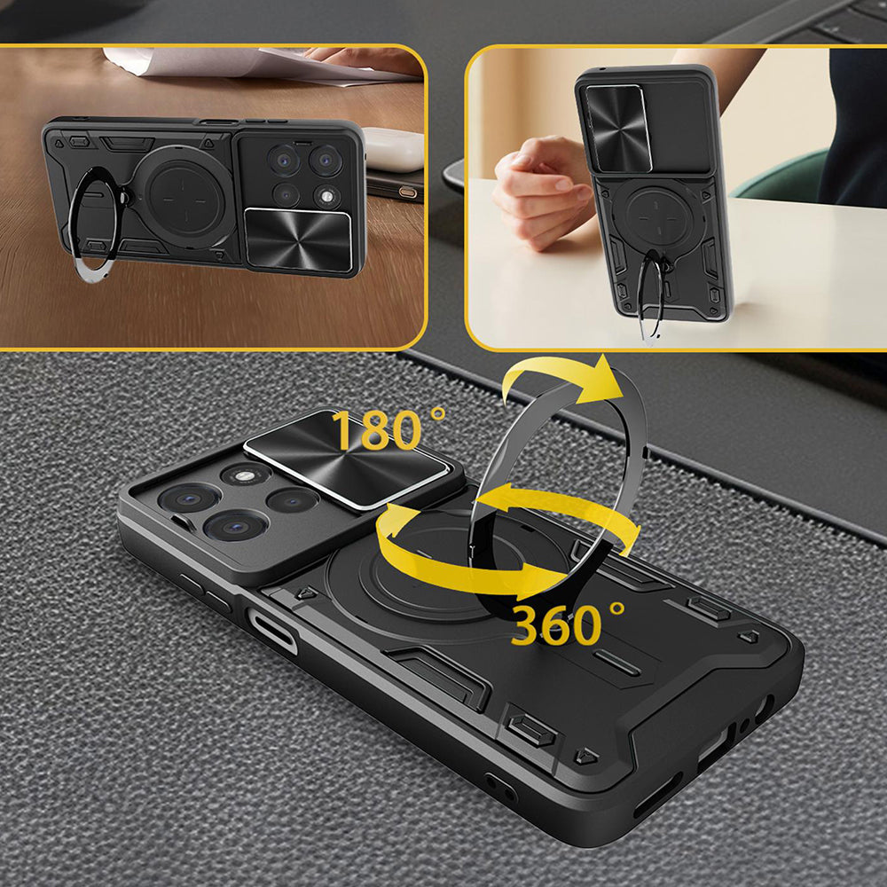 Puzdro pre Oppo Reno16 / Reno16 Pro, Techsuit, CamGuard Pro, Fialová