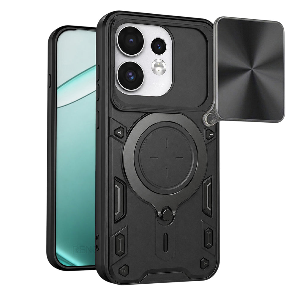 Puzdro pre Oppo Reno16 / Reno16 Pro, Techsuit, CamGuard Pro, Čierne