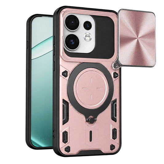 Puzdro pre Oppo Reno16 / Reno16 Pro, Techsuit, CamGuard Pro, Ružovo zlaté