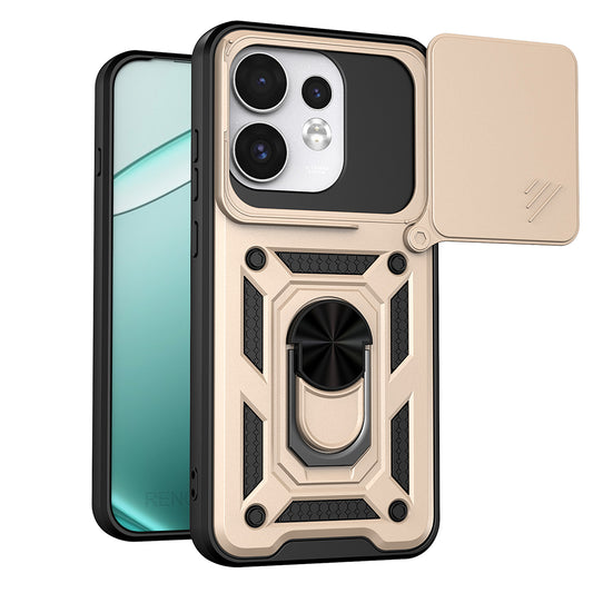 Puzdro pre Oppo Reno16 / Reno16 Pro, Techsuit, CamShield, Zlaté
