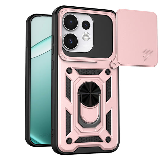 Puzdro pre Oppo Reno16 / Reno16 Pro, Techsuit, CamShield, Ružovo zlaté