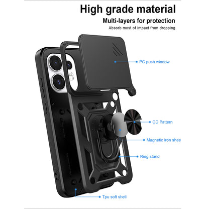 Puzdro pre Oppo Reno16 / Reno16 Pro, Techsuit, CamShield, Ružovo zlaté