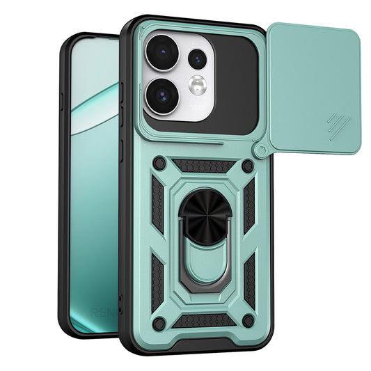 Puzdro pre Oppo Reno16 / Reno16 Pro, Techsuit, CamShield, Zelené