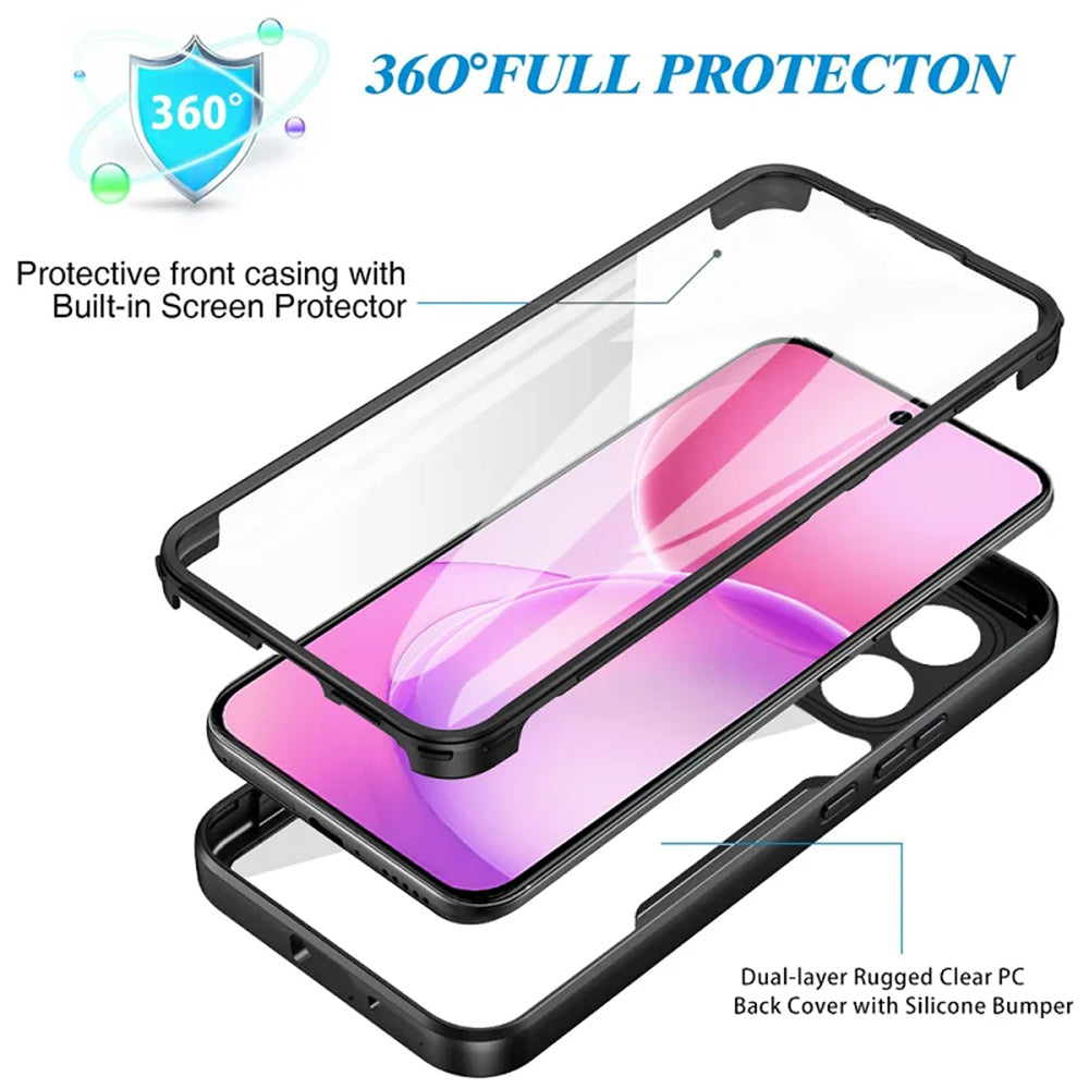 Puzdro pre Oppo Reno16 / Reno16 Pro, Techsuit, ColorVerse 360, Čierne