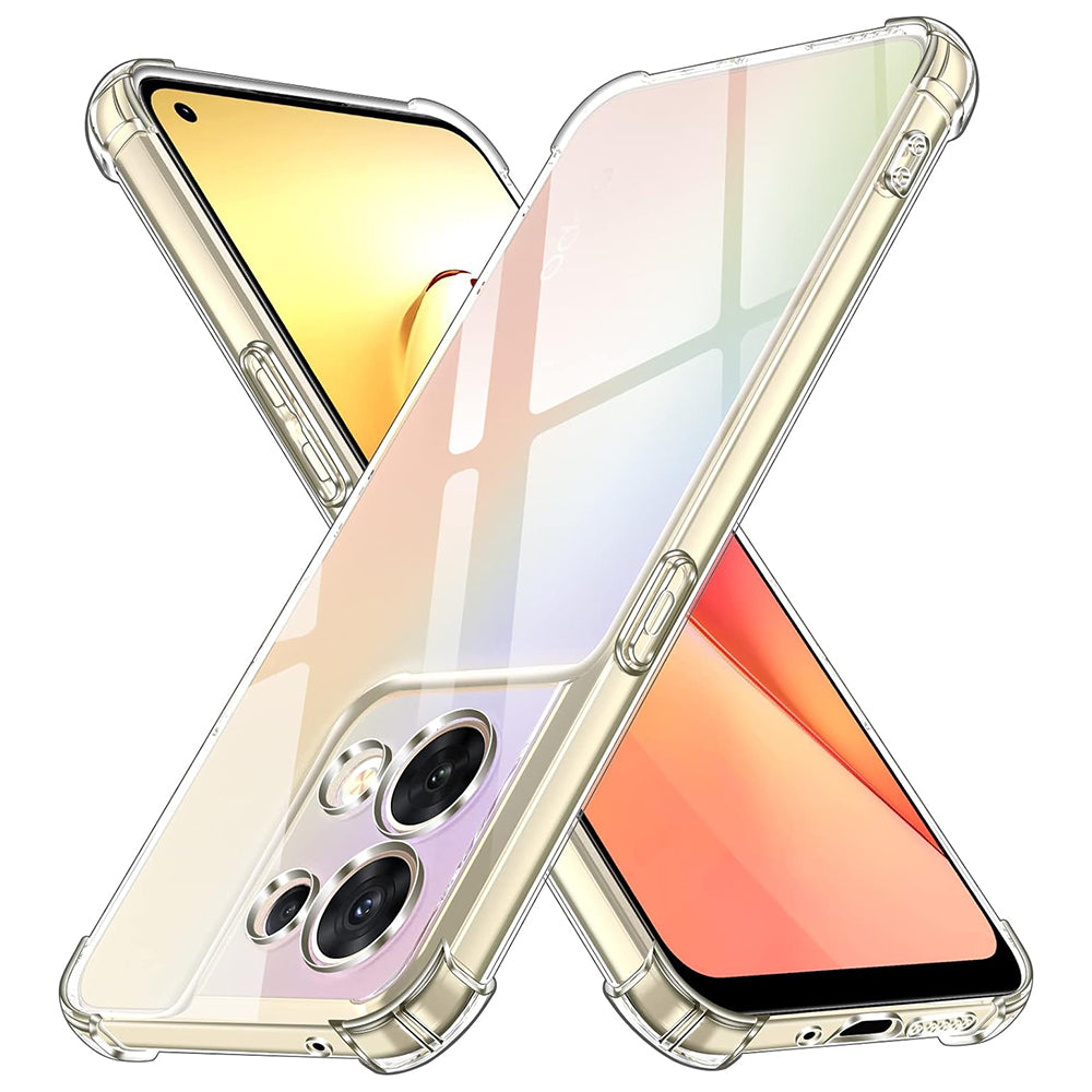 Obal na Oppo Reno8, Techsuit, nárazuvzdorný priehľadný, transparentný