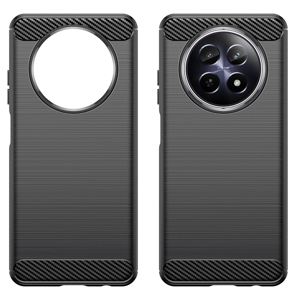 Puzdro pre Realme 12, Techsuit, Karbón, Modrá