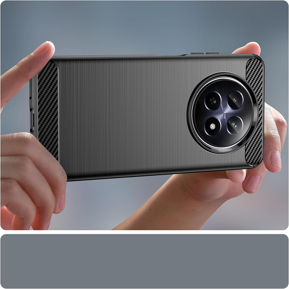 Puzdro pre Realme 12, Techsuit, Karbón, Modrá