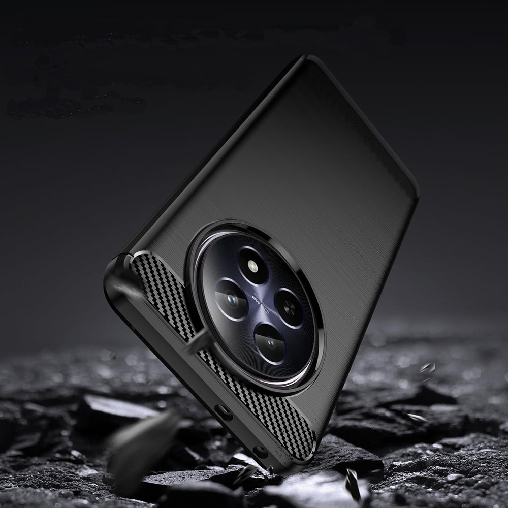 Puzdro pre Realme 12, Techsuit, Karbón, Modrá