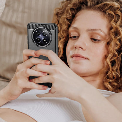 Puzdro pre Realme 12, Techsuit, Karbón, Modrá