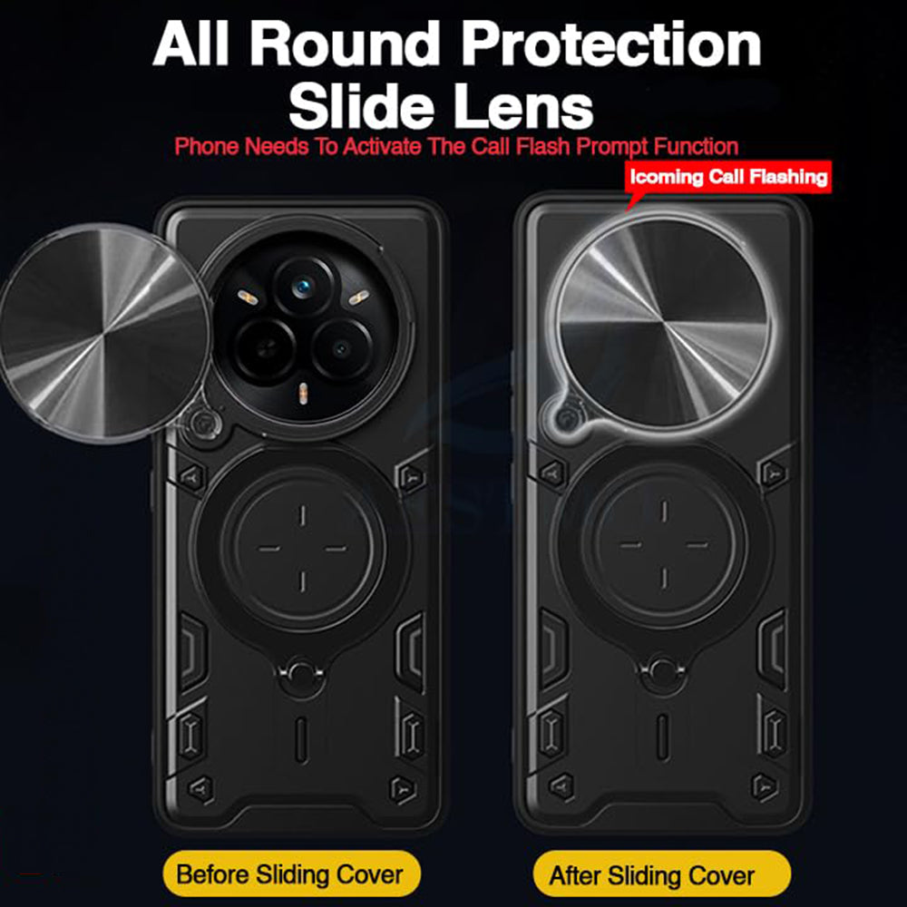 Puzdro pre Realme 14 Pro+, Techsuit, CamGuard Pro, čierne
