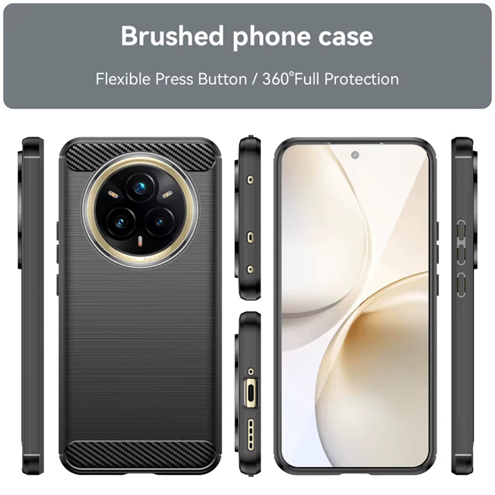 Puzdro pre Realme 14 Pro+, Techsuit, Karbón, Čierne