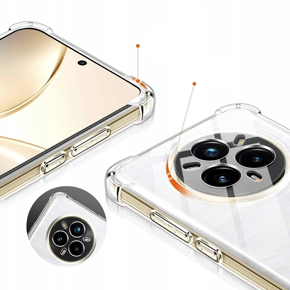 Obal na Realme 14 Pro+, Techsuit, nárazuvzdorný priehľadný, transparentný
