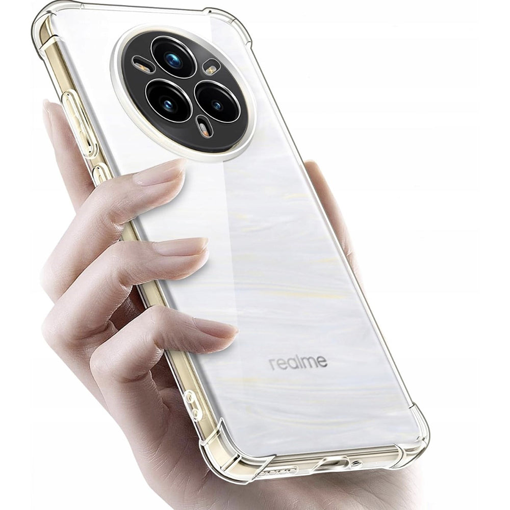Obal na Realme 14 Pro+, Techsuit, nárazuvzdorný priehľadný, transparentný