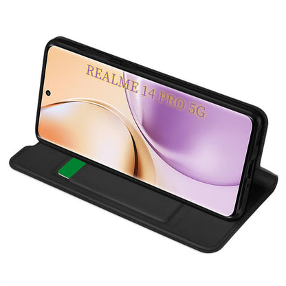 Puzdro pre Realme 14 Pro, Techsuit, Magskin Book, čierne