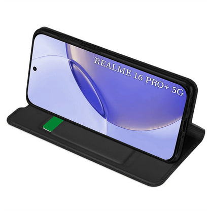 Puzdro pre Realme 16 Pro, Techsuit, Magskin Book, Čierne