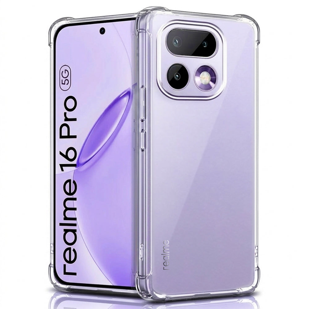 Puzdro pre Realme 16 Pro, Techsuit, Shockproof Clear, Transparentné