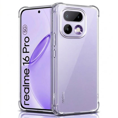 Puzdro pre Realme 16 Pro, Techsuit, Shockproof Clear, Transparentné