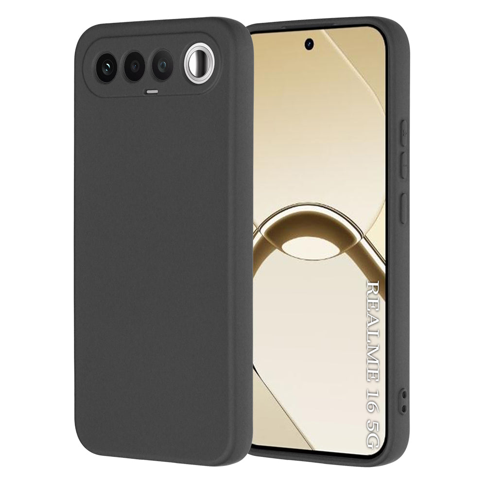 Puzdro pre Realme 16, Techsuit, SoftFlex, čierne