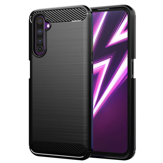 Puzdro pre Realme 6 Pro, Techsuit, Carbon, Čierne