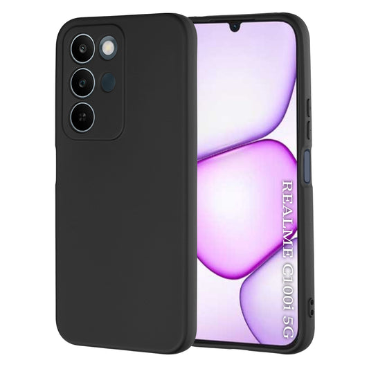 Puzdro pre Realme C100 5G, Techsuit, SoftFlex, Čierne