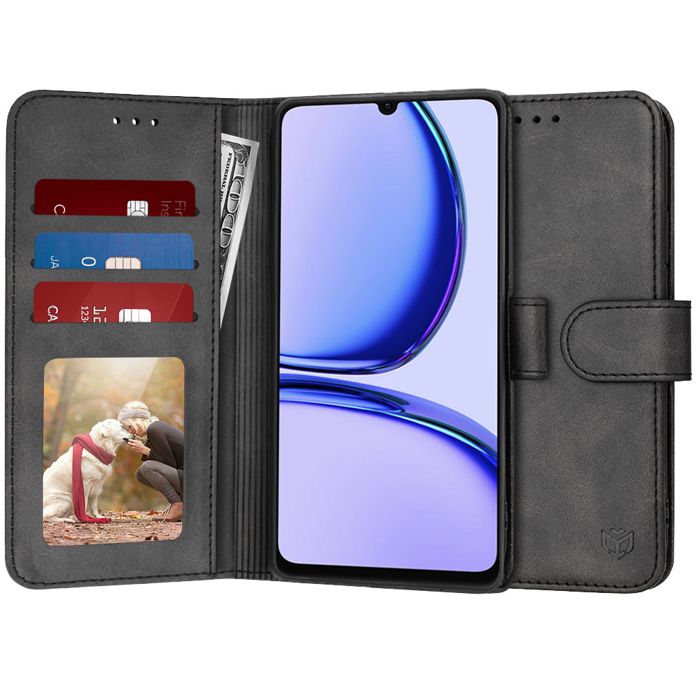 Puzdro pre Realme C53, Techsuit, Diary Book, Čierne