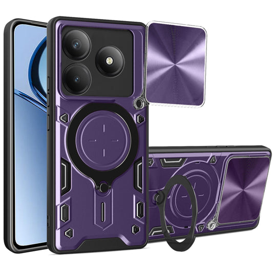 Puzdro pre Realme C63 / C61, Techsuit, CamGuard Pro, fialové