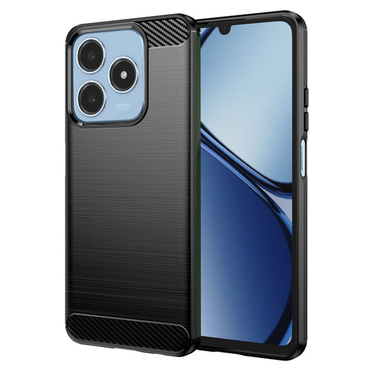 Puzdro pre Realme C63 / C61, Techsuit, Karbón, Čierne