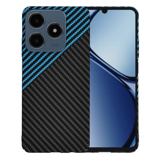 Puzdro pre Realme C63 / C61, Techsuit, Carbonite FiberShell, Čierna Bleu