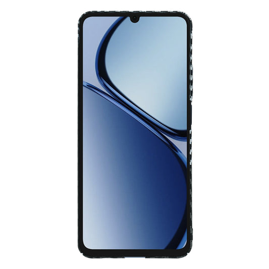Puzdro pre Realme C63 / C61, Techsuit, Carbonite FiberShell, Čierno Sivé
