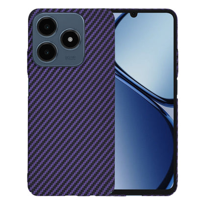 Puzdro pre Realme C63 / C61, Techsuit, Carbonite FiberShell, Fialová