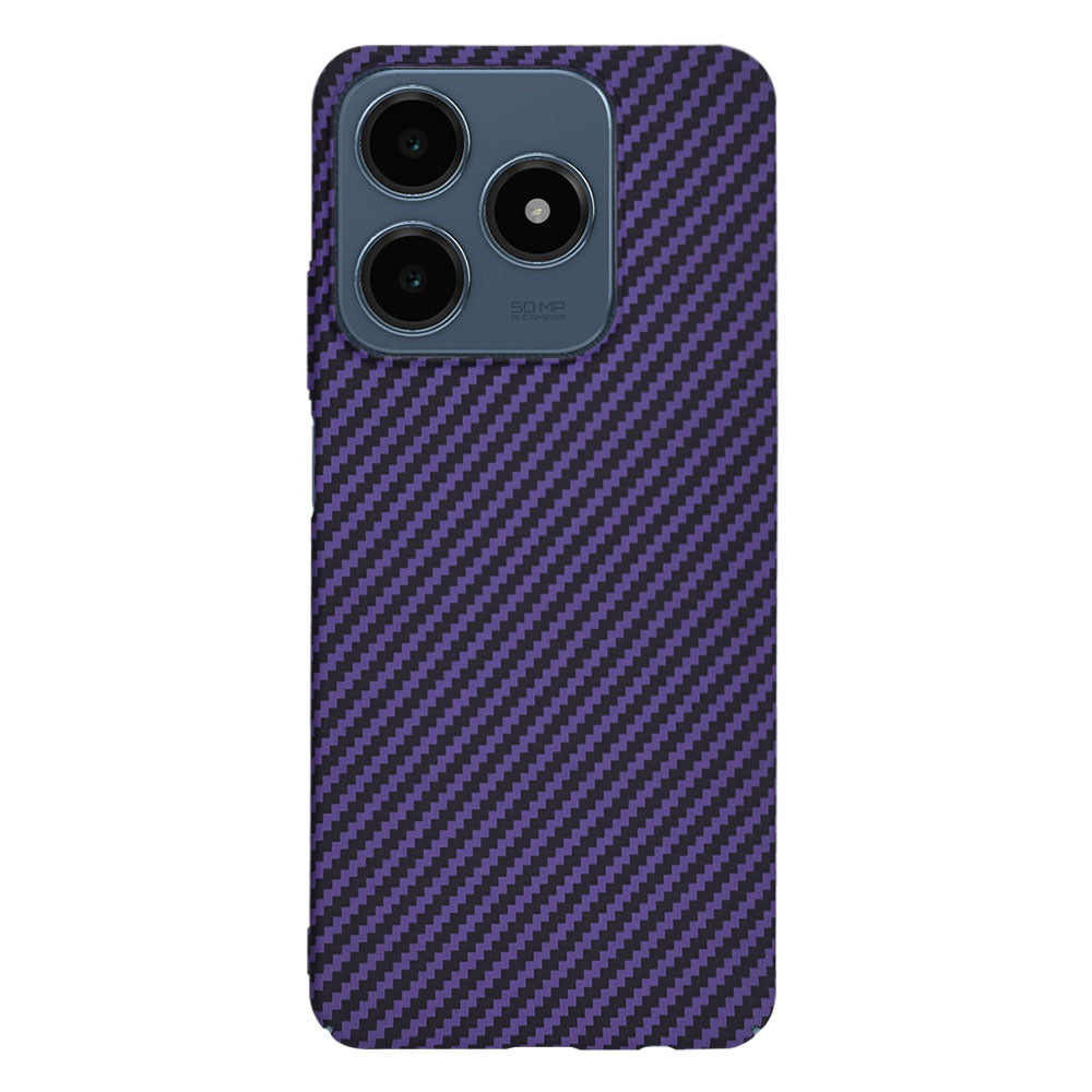 Puzdro pre Realme C63 / C61, Techsuit, Carbonite FiberShell, Fialová