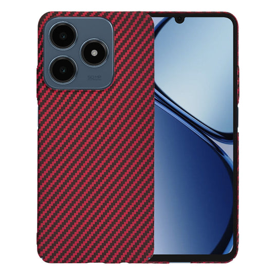 Puzdro pre Realme C63 / C61, Techsuit, Carbonite FiberShell, červené